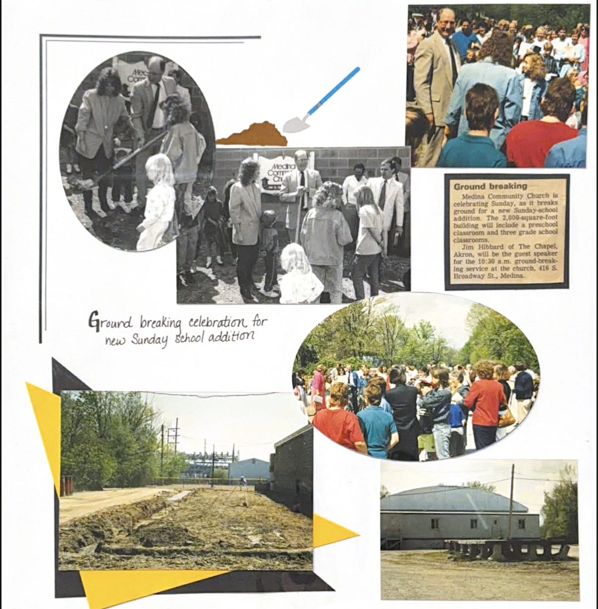 Ground-breaking celebration for new Sunday school addition at Medina Community Church