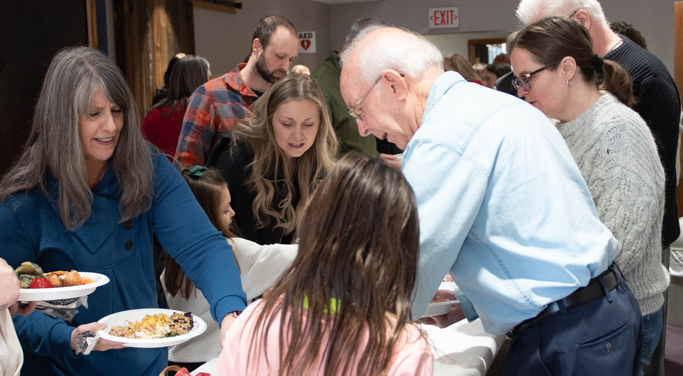 Church fellowship meal at Medina Community Church