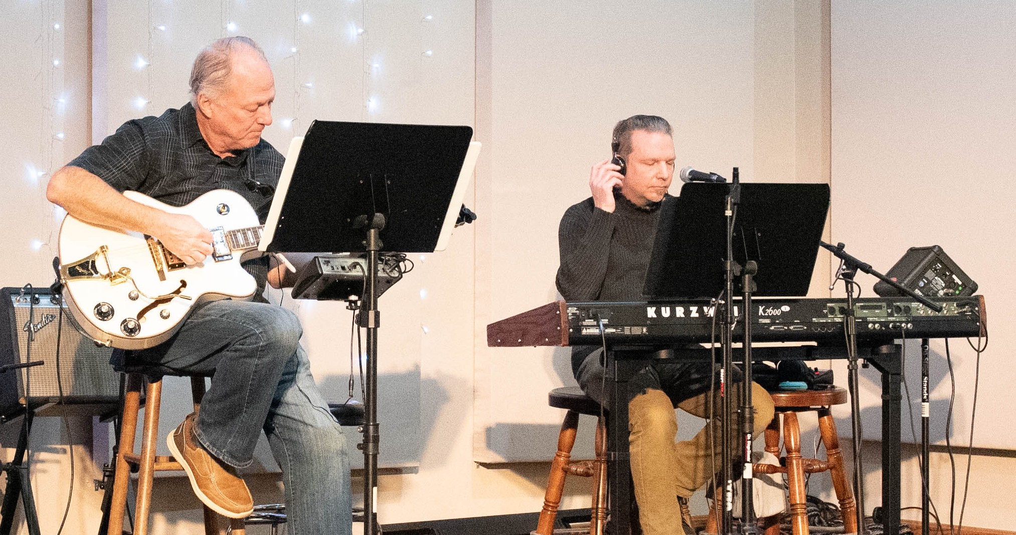 Worship musicians at Medina Community Church